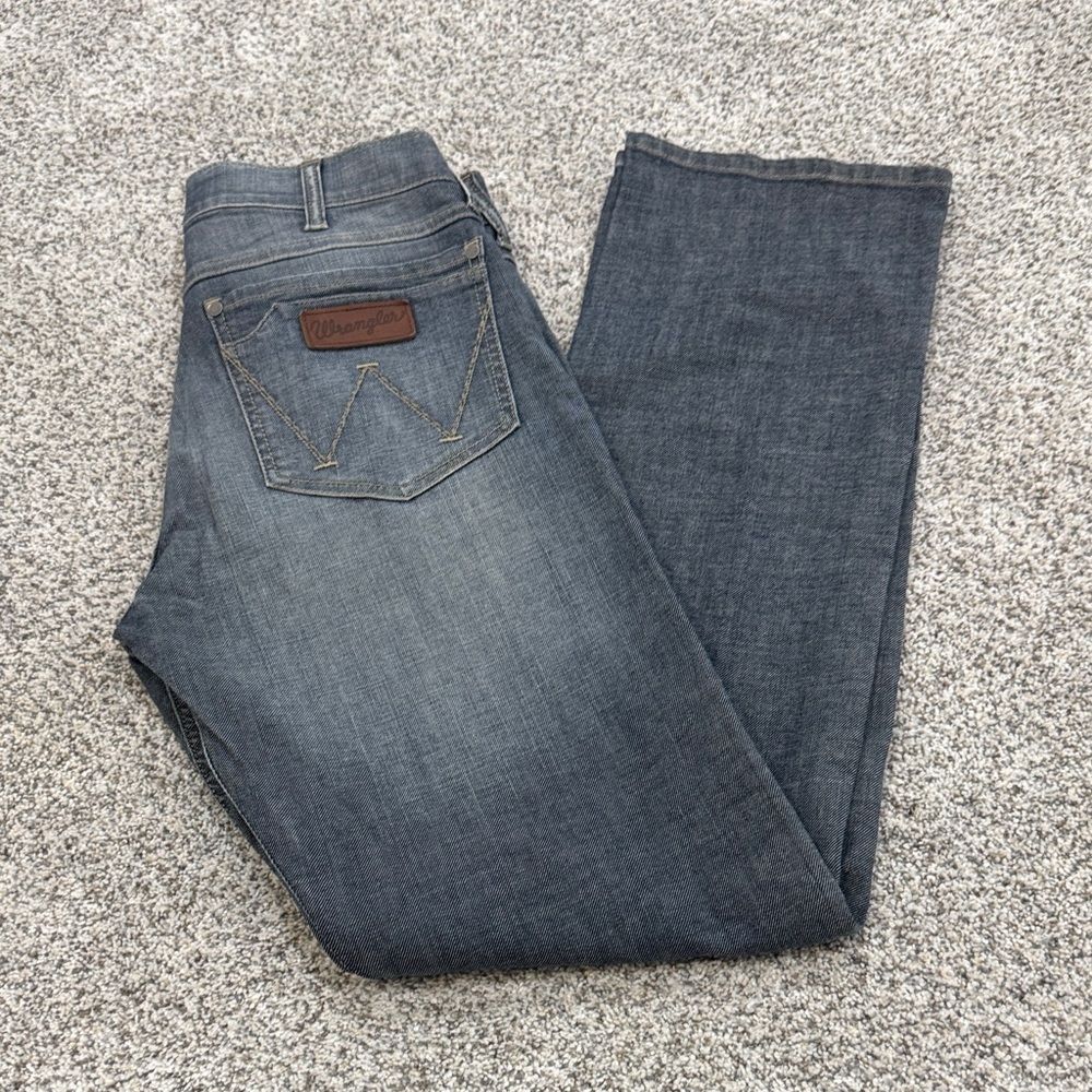 Wrangler Dark Blue Straight Jeans